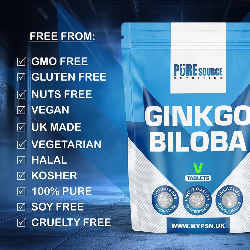 Ginkgo Biloba 6000mg - High Strength Vegan Tablets | Ginkgo