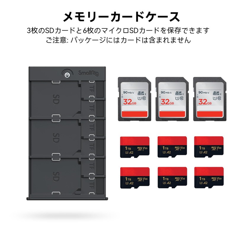 SmallRig SD and Micro SD (TF) Memory Card Case 2832B