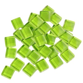 Mosaic Tiles 100g,Crystal Mosaic Stones,Glass Mosaic Tiles Green,Glass Pieces for DIY Art Craft,