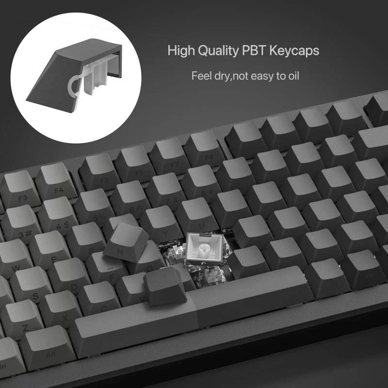 dagaladoo Shine Through - PBT keycapsSide printed keyboard keycaps 75