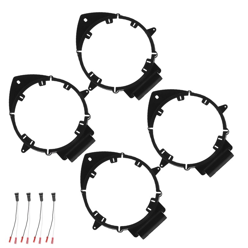 4PCS Car Speaker Adapter Rear/Front Door with Wire Harness Replacement
