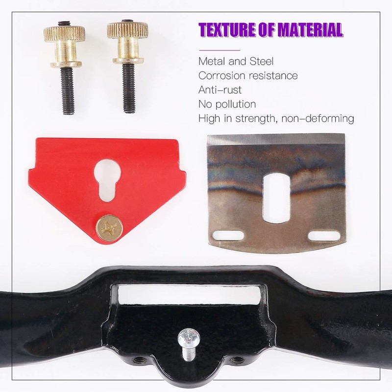 Swpeet 8Pcs 9" 10" Adjustable Spokeshave with Replacement Blades and