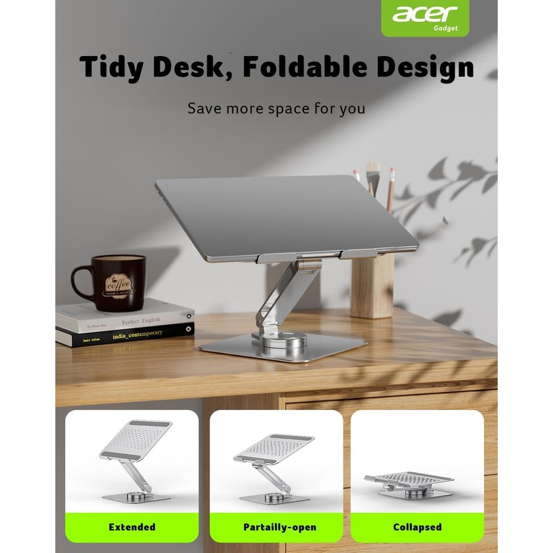 acer Laptop Stand for Desk - with 360 Swivel Base,