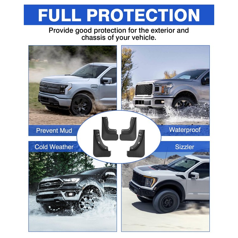Autorder Mud Flaps Splash Guards for Jeep Grand Cherokee L