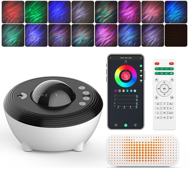 Decorative Bluetooth Speaker with Adjustable Lights Voice Control and Bluetooth