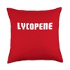Lycopene Lovers Nutrition Facts for Health Enthusiasts Throw Pillow