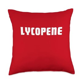 Lycopene Lovers Nutrition Facts for Health Enthusiasts Throw Pillow