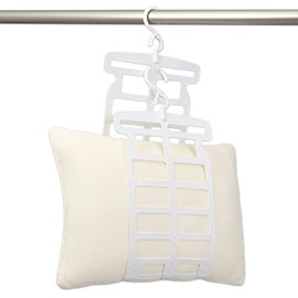 Astro Pillow Hanger, White, Approx. W 9.0 x D 0.5 x H 43.3 inches (22.8 x 1.3 x 110 cm) (including hook), Pillow Dry, Plush, Laundry Hanger 820-68