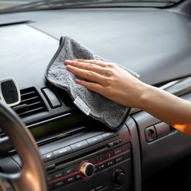 Life Miracle Nano Towels Minis - Amazing Eco Fabric That Cleans Virtually Any Surface with Only Water. Travel Size. No More Paper Towels Or Toxic Chemicals. 4-Pack (8x8, Green)