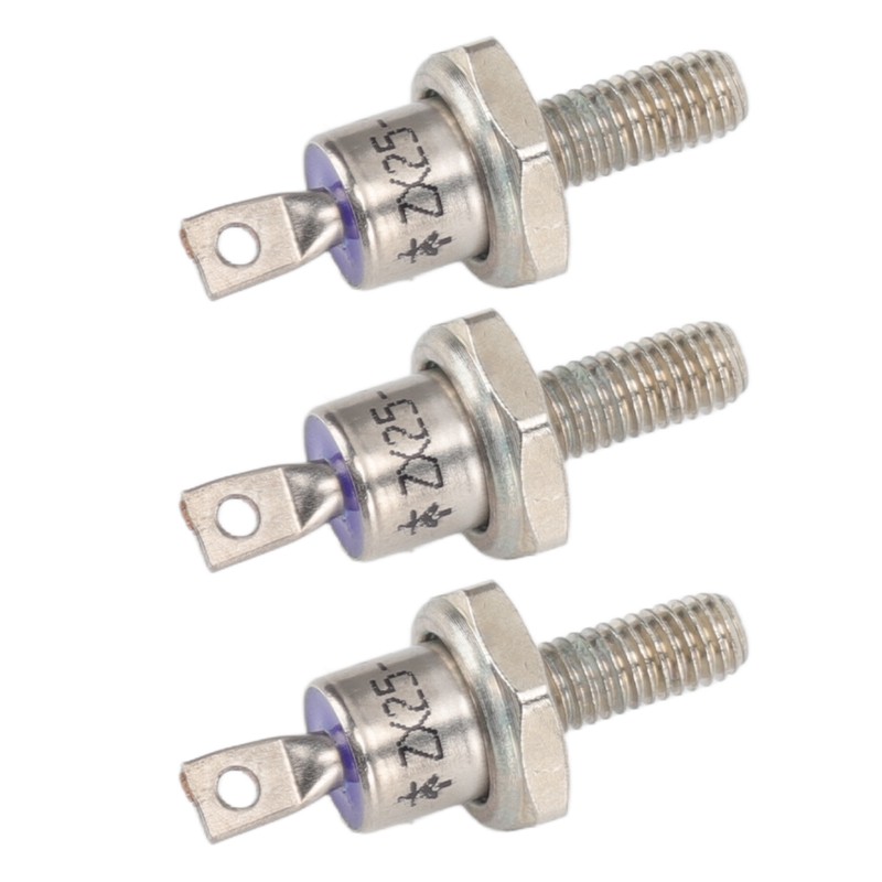 3PCS Rectifier Diode Spiral 25A Iron High Hardness Spiral Rectifier