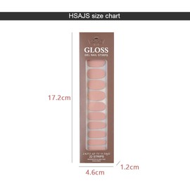 Gel Strips Multi Pattern Nail Stickers Nail Art Stickers Nail Manicure Sticker Beautiful Fashion DIY Decoration Nail Stickers with Nail File for Women Girls Nail Decoration (22 Pieces Light Pink #162)