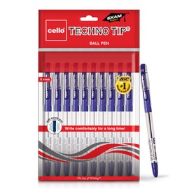 Cello Technotip Ball Pen Set - Pack of 10 (Blue)