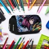Large Capacity Pencil Box Zipper Stationery Bag Cartoon Anime Double
