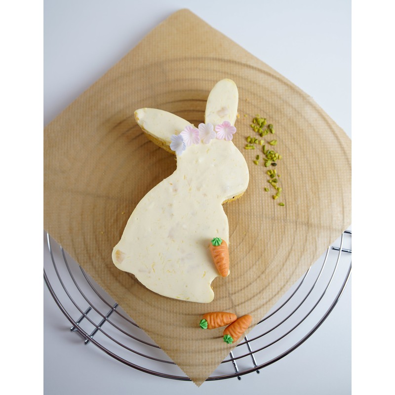 Dr. Oetker Riesen-Ausstecher/Backrahmen Hase aus der Serie Goldiges Ostern, Keks-,