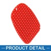 A ABSOPRO Motorcycle Kickstand Pad Support Plate Pad Parking Red