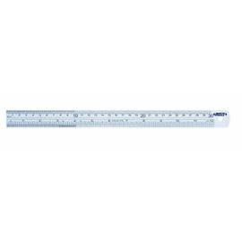 INSIZE 7110-200 Steel Rule, 8"/200 mm, Graduation 1/64", 1/32", 1/16", 0.5 mm, 1 mm