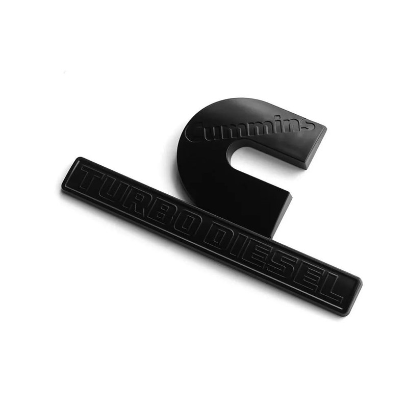 Pair Set Compatible with Cummin Turbo Emblem 3D Fender Badges
