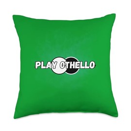 Othello Reversi Play For Othello Board Game Throw Pillow