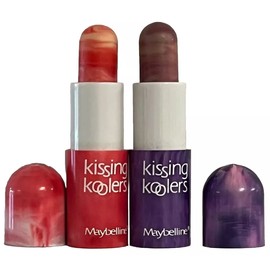 Lot of 2 Maybelline Kissing Koolers - Peppermint twist, Tutti Fruiti - 90s