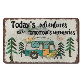 TopXmai Camping Door Mat 17 x 30 - Camper RV Rugs for Inside, Camper Essentials and Decorations,RV Door Mat for Indoor and Outdoor, Camper Accessories, Gifts for Camping Lovers,001-SQDM-ZH -Doormats