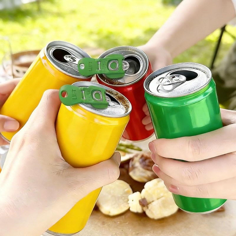 PureSphere 6 Pack Ring Pull Can Openers, Plastic, Random Multicolour