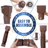 Loyala 2PCS Gutter Downspout Extensions Flexible Drain Downspout Extender Gutter