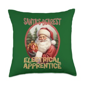 ELECTRICAL APPRENTICE Gifts Electrical Apprentice Christmas Holiday Love Xmas Throw Pillow, 18x18, Multicolor