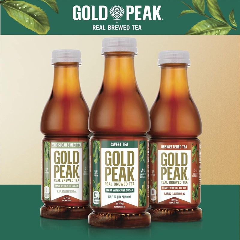 Peak Gold Peak Sweet Tea, Real Brewed, 16.9 fl oz