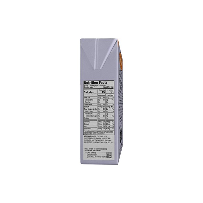 Manischewitz Reduced Sodium Chicken Broth 17oz (3 Pack), Flavorful, Kettle