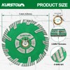 KURSTOL Granite Diamond Cutting Blade - 125mm Concrete Cutting Disc