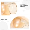 Levemolo Globe Glass Lamp Shade Amber Replacement for Pendant Lamp