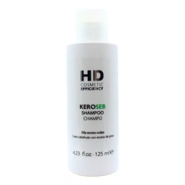 HD Cosmetic Keroseb Champú 125 ml Control Exceso Grasa Cuero Cabelludo Limpieza Profunda Suaviza Equilibra Uso Diario Cabello Graso