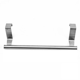36cm Over Door Tea Towel Holder Installation-fre Stainless Steel Over Cabinet Door Tea Hand Towel Rack Silver Towel Bar Holder Kitchen Bathroom Rail Cupboard Hanger Bar Hook