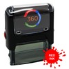 Custom Self Inking Rubber Stamp - 1 Line (RED)