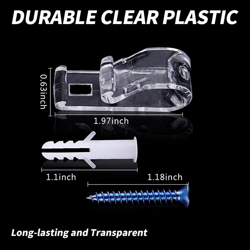 YAFIYGI 8Pcs Blind Cord Holder Roller Shade Clear Safety Chain