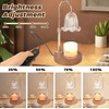 Electric Timer Candle Warmer Light,with Bracket Dimmable Candles Wax Glass