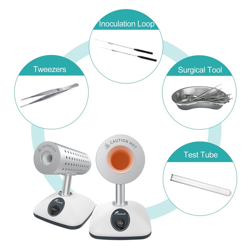 JOANLAB Laboratory Infrared Sterilizer for Inoculating Loop Vaccination Ring Sterilizer