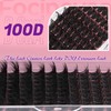 Focipeysa Fluffy Lash Clusters 100D Eyelash Clusters 10-18mm Fluffy Volume