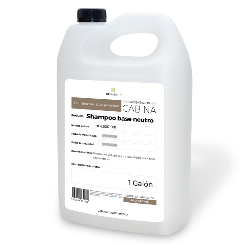 Shampoo Base Hidratante Profesional 1 Galón, Limpieza Suave y Humectación,