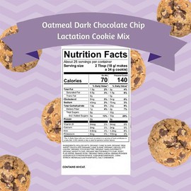 MilkBliss Dark Chocolate Chip Lactation Cookie Mix, 15 OZ