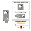 Runseaway 12PCS J-Shape Wall Mount Hooks, Stainless Steel J Hook,