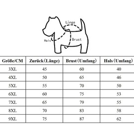 Eastlion Warm Dog Hoodies, Coat, Clothes, Pet Jumper, Puppy T-Shirt, Red 9XL