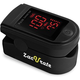 Zacurate 500 Series Fingertip Pulse Oximeter - Royal Black