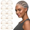 RAMGLYO 12 Pcs HD Wig Cap to Hold Wig in