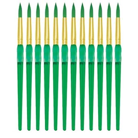 Royal Brush Big Kids Choice Paint Brush, Round, Size 8, Pack of 12 - 1300673