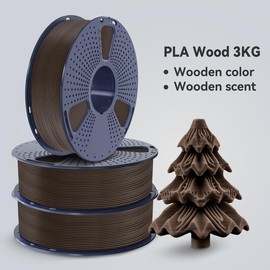 SUNLU Wood PLA Filament3D printer filament 1KG similar to real wood texture with distinctive woody fragrance:_Walnut Wood 3KG