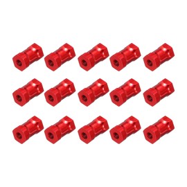 sourcing map Hex Aluminium Standoff Column Spacer,Standoffs Hexagonal Spacers M3x10mm,Spacers Assortment Kit for RC Airplane,FPV Quadcopter,CNC,Red,Pack of 15