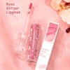 Glitter Lip Gloss Matt, Liquid Lipstick with Diamond Sparkles, 3D