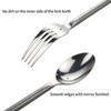 Kelenfer Silverware Set Flatware Set Stainless Steel Cutlery Set Vintage