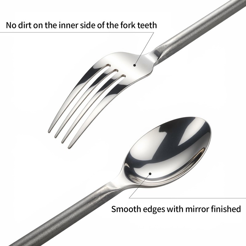 Kelenfer Silverware Set Flatware Set Stainless Steel Cutlery Set Vintage